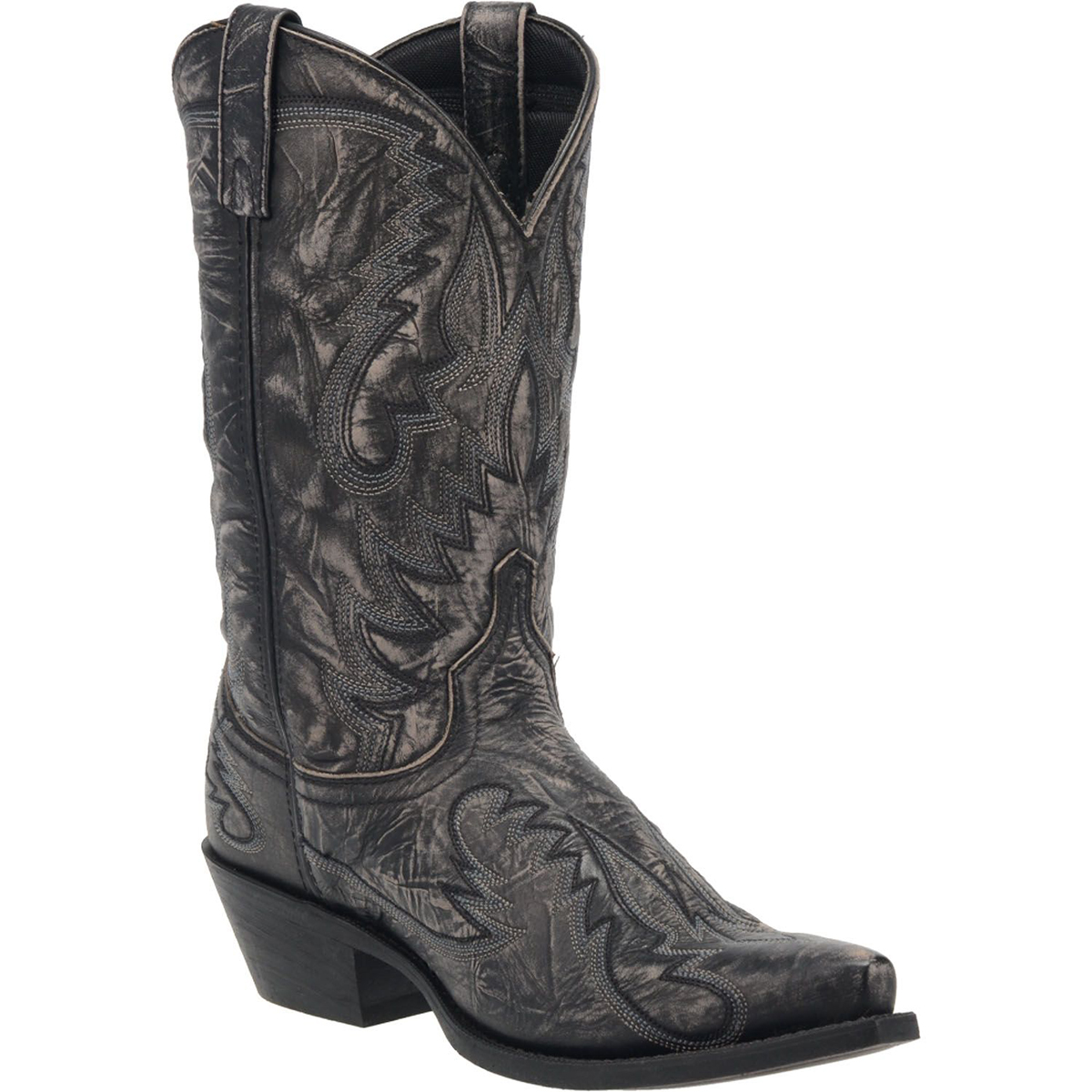Laredo Men's Garrett Leather Boot Black - Extra Wide